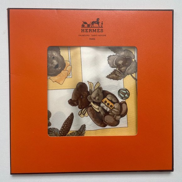 HERMÈS gavroche “Confidents des Coeurs”  pocket square - Picture 8 of 8